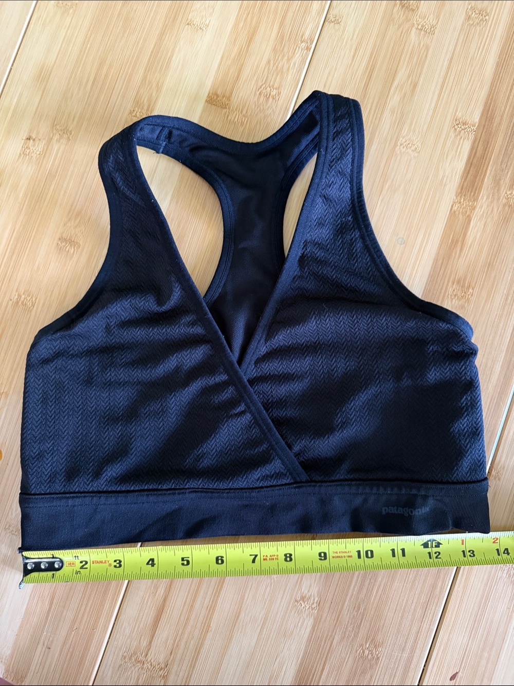 Patagonia Black Cross-Front Racerback Sports Bra